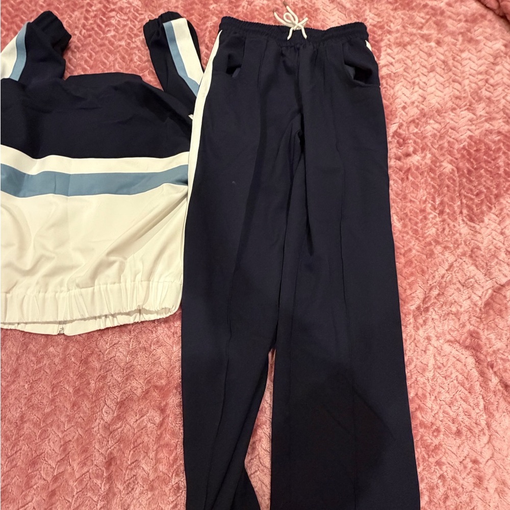Zara Navy and White Colorblock Tracksuit - Picture 11 of 14